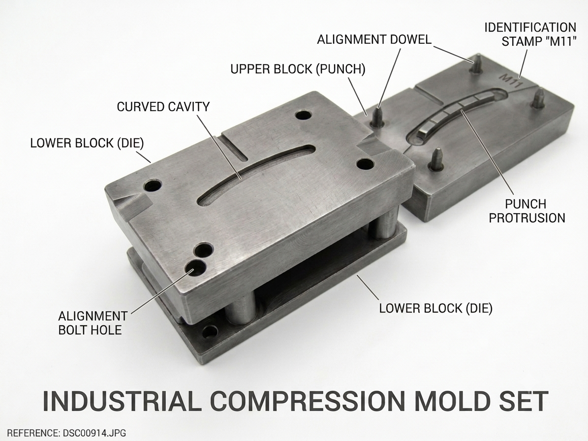 Industrial Compression Mould Set